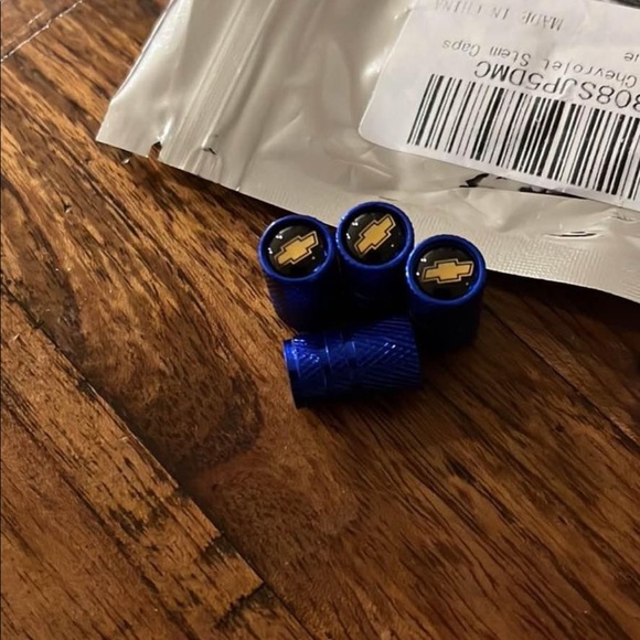 chevrolet Accessories 3 New Chevy Blue Tire Valve Caps Poshmark